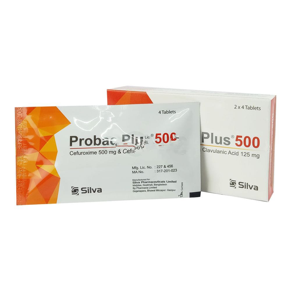 Tablet Probac Plus 500mg+125mg (8pcs)